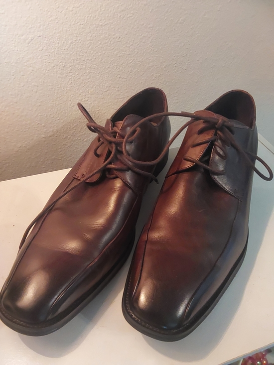 Kenneth Cole Men\'s Brown Leather Dress Shoes Style KC FANCY TL. Size 13D main image 6